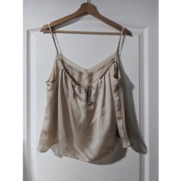 NWT aerie | lace trim satin camisole - Picture 2 of 8